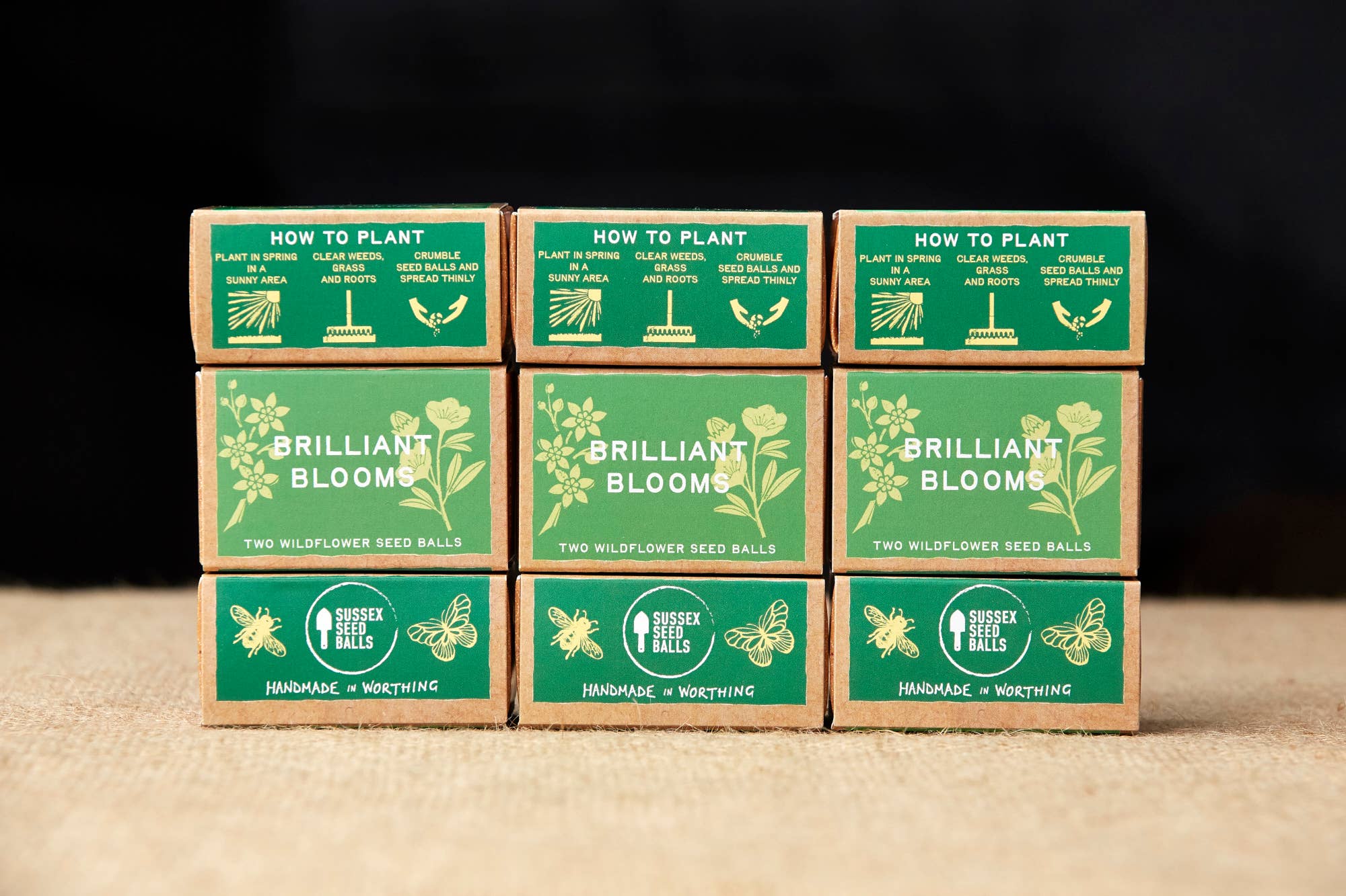 Sussex Seed Balls - Vente Graines de plantes - Coffret cadeau Brilliant Blooms, avec deux boules de graines de fleurs sauvages3