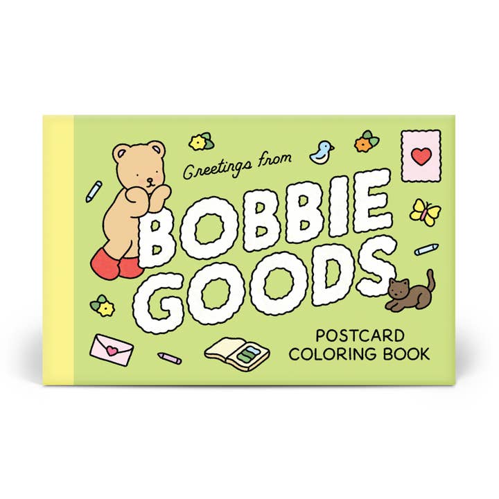 Bobbie Goods Postcard Coloring Book for wholesale by QUARTO