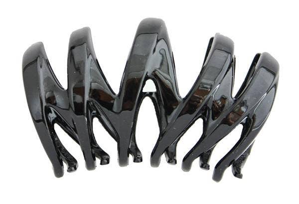 CARAVAN  J NAHON IMPORT – wholesale Hair clip – Women’s – Automatic Pinch n Grip Small Zig Zag Hair Claw in Black 987090