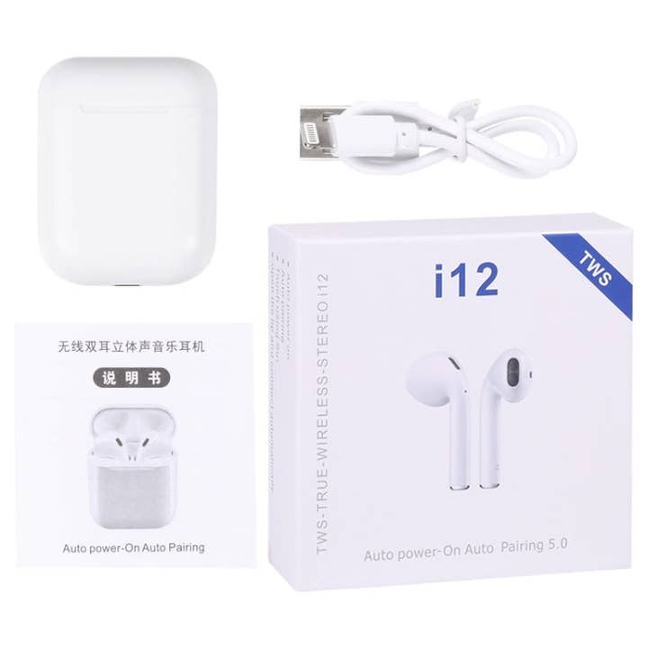 Xpress Tech Cell Accessories XT - Wholesale Headphones - i12 TWS Bluetooth Earphone with Charging Box6