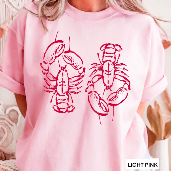 Shoppe SHC - Wholesale T-Shirt (Graphic) - Women's - Spring 2025 Coastal Aesthetic Lobster | Graphic Tee |Gildan 8
