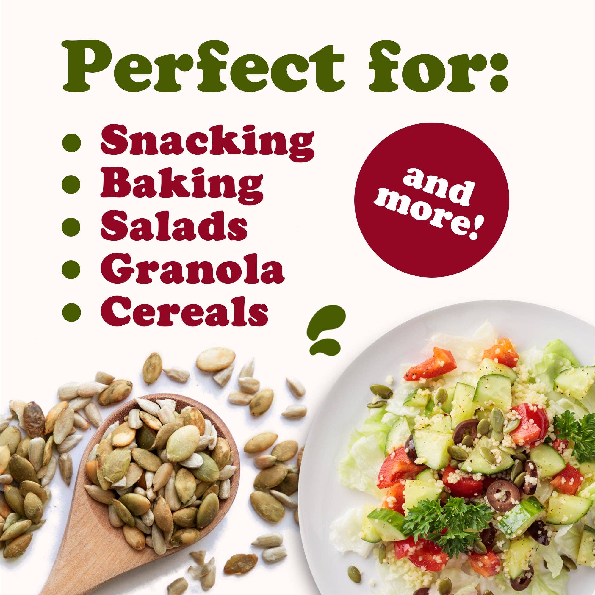 Food To Live – Engroshandel Frø/Kerner – Økologisk tørret ristede solsikke- og græskarkerner mix4