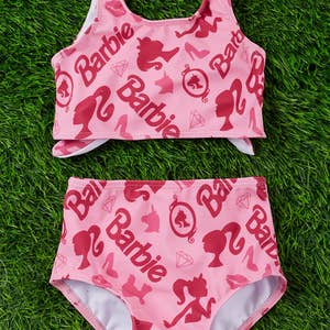 Barbie bathing top suit toddler