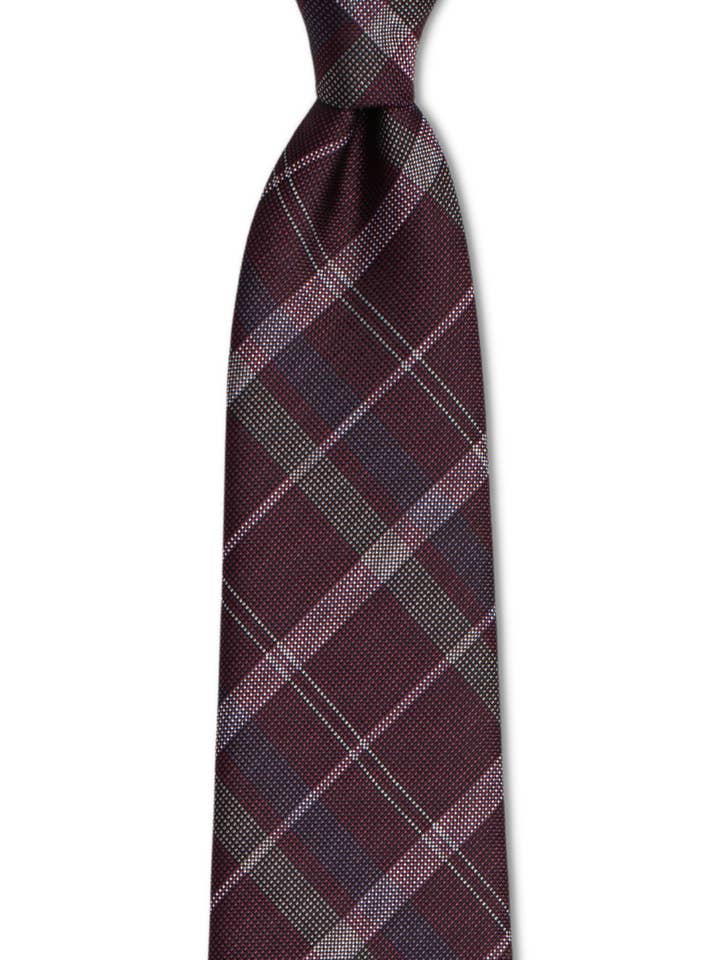 Lila rutigt slips för wholesale av GoTie