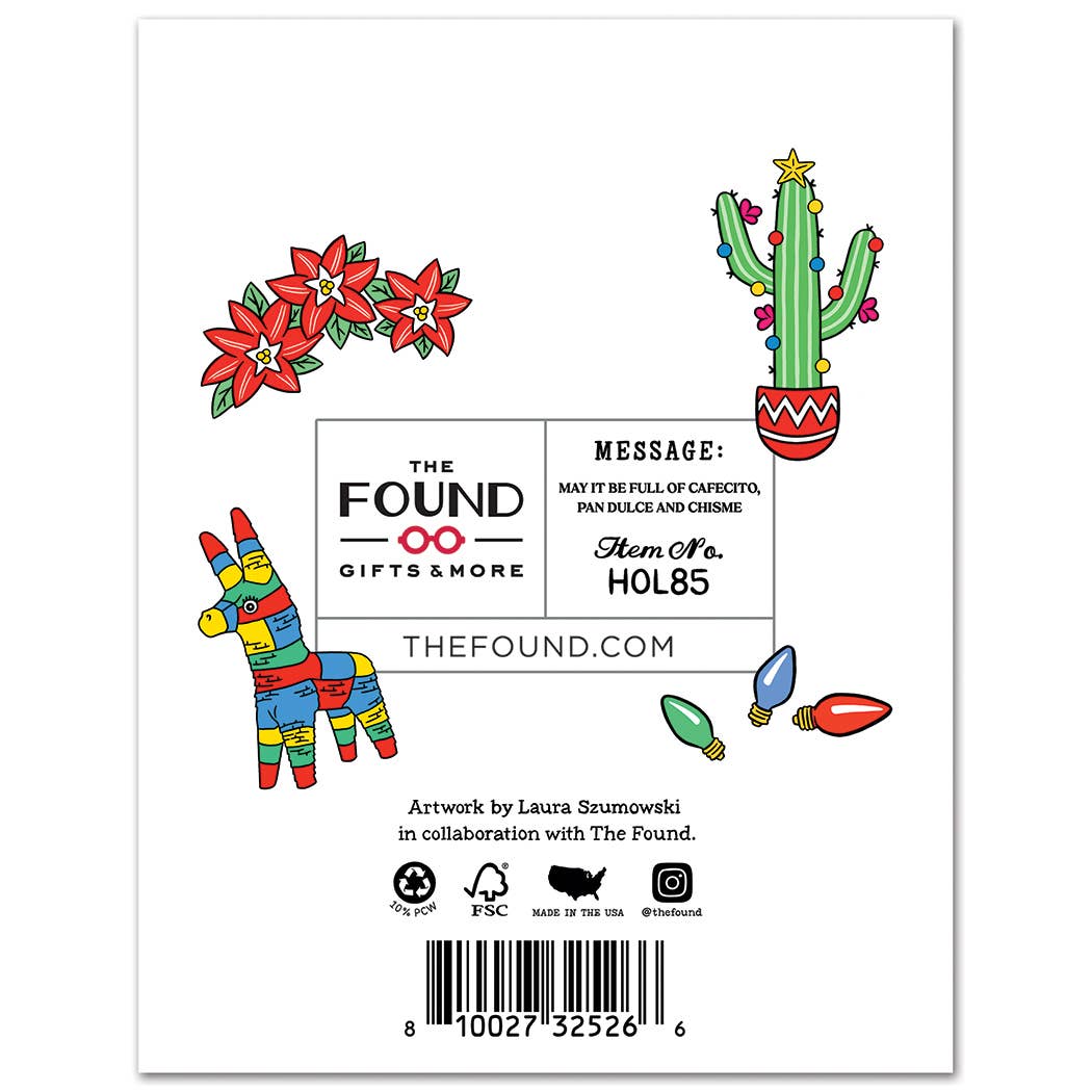 THE FOUND – postal de Natal por atacado – Cartões de Natal Cafecito Holidays Con Chisme - Conjunto de Caixa2