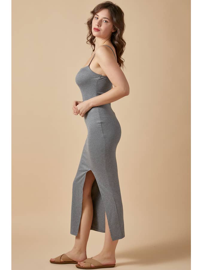 Heart & Hips – wholesale Klänning - Dam – JD45766 - FYRKANTIG HALS SLITS MAXI KLÄNNING17