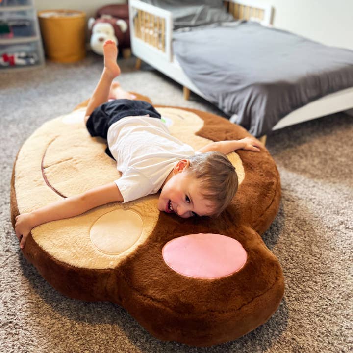 Salus Brands - Wholesale Floor Pillow - Comfy Monkey Fluffy Floor Cushion