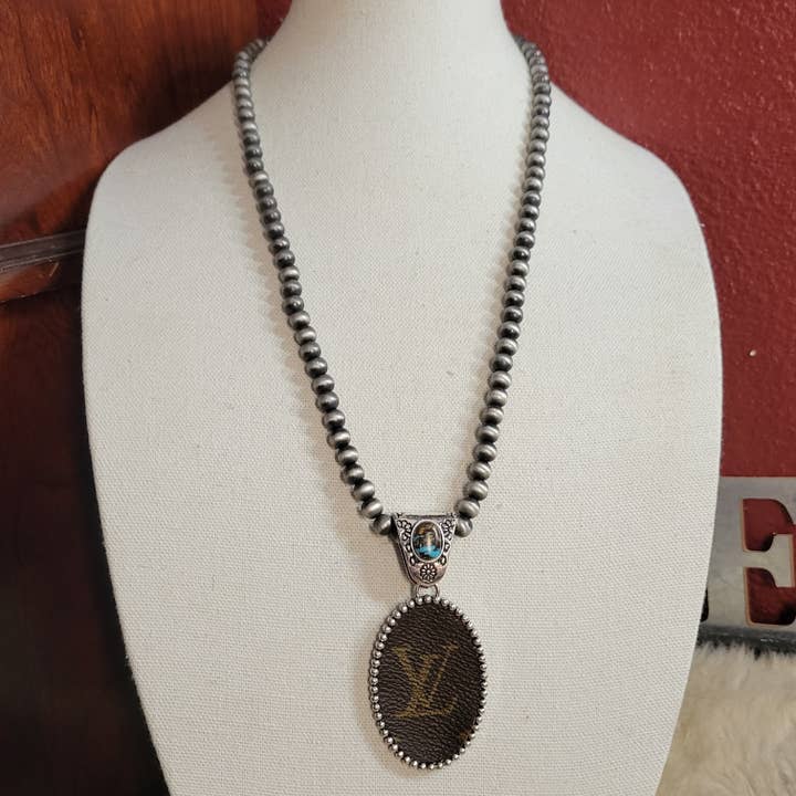 Upcycled western long necklace for wholesale by Upcycled Always & Forever accessories