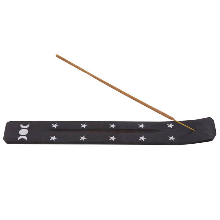 Something Different Wholesale - Wholesale Incense Holder - Triple Moon Wooden Incense Ash Catcher