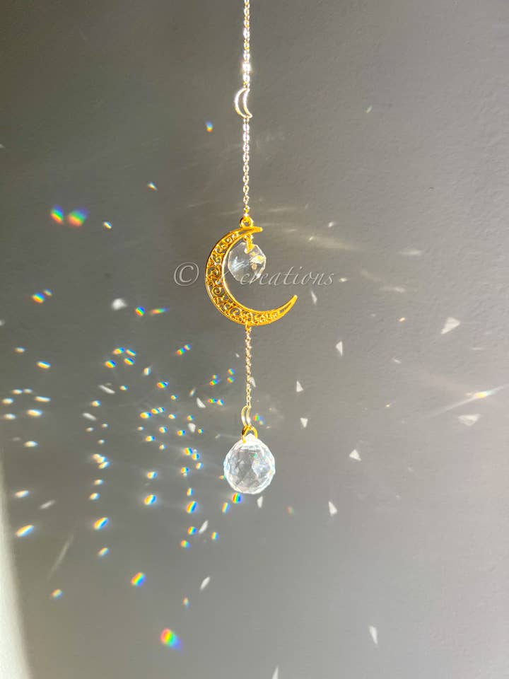 Car Moon Suncatcher for wholesale by Y Creations LLC