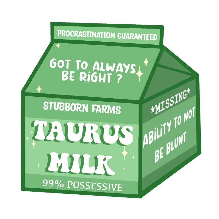 Water bottle sticker, Zodiac Sticker, taurus for wholesale by MJ Alleyway