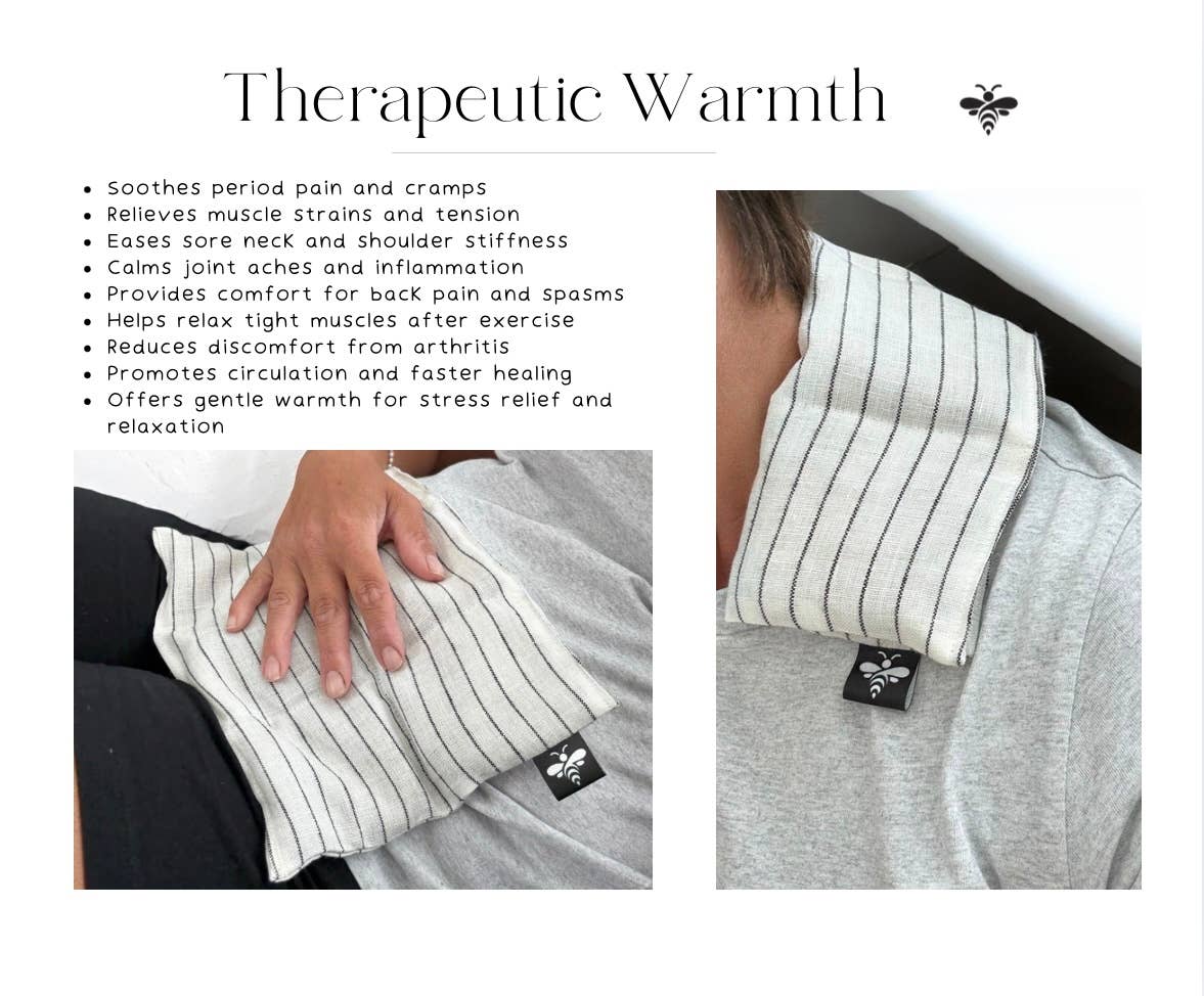 Lou Bees - Wholesale Heating Pad - Pure Linen Heat Pad. Pain Reducing, Essential Oils3