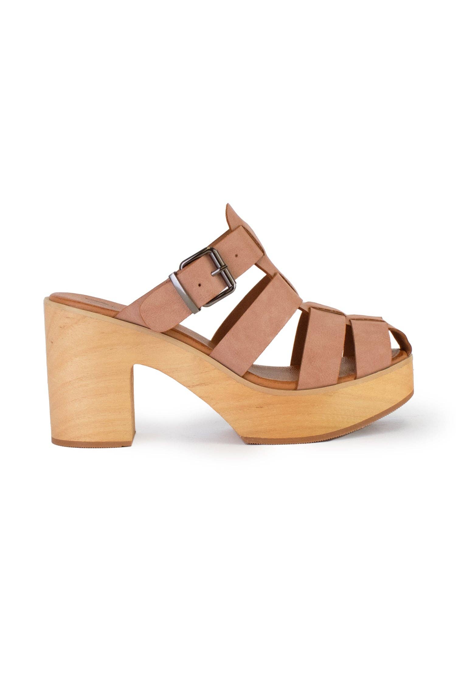 BEAST FASHION - Vente Chaussures à plateforme – femme - PRESLEY-03 Sandale à plateforme en bois2