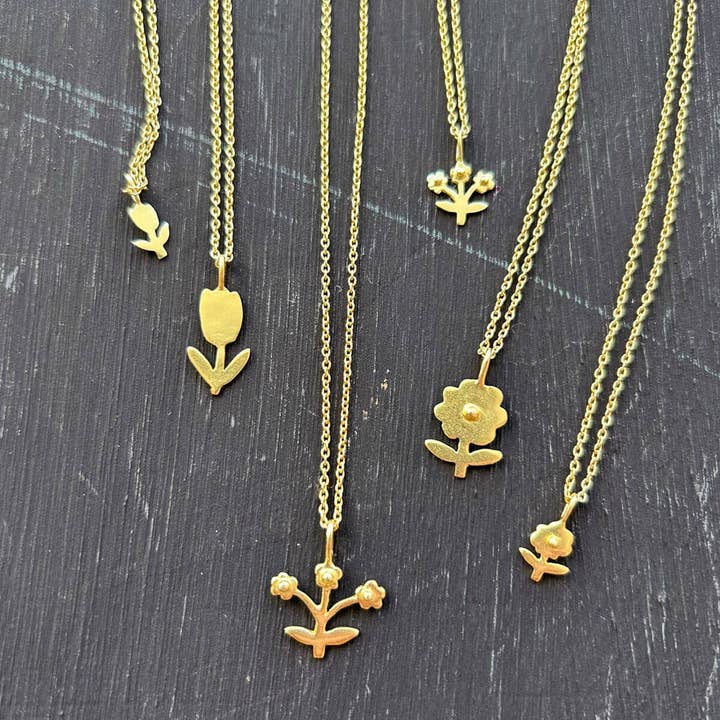 Bohemia Design - Wholesale Halskettinghanger - Gouden madeliefje ketting