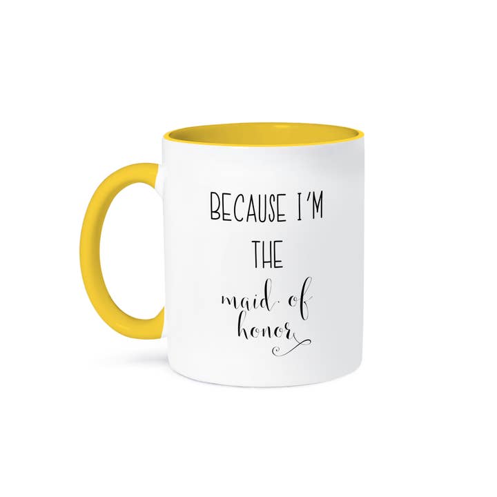 3dRose - Wholesale Coffee Mug - 3dRose, Because Im the maid of honor - Best Friend Gift - Maid of Honor Proposal, Mug