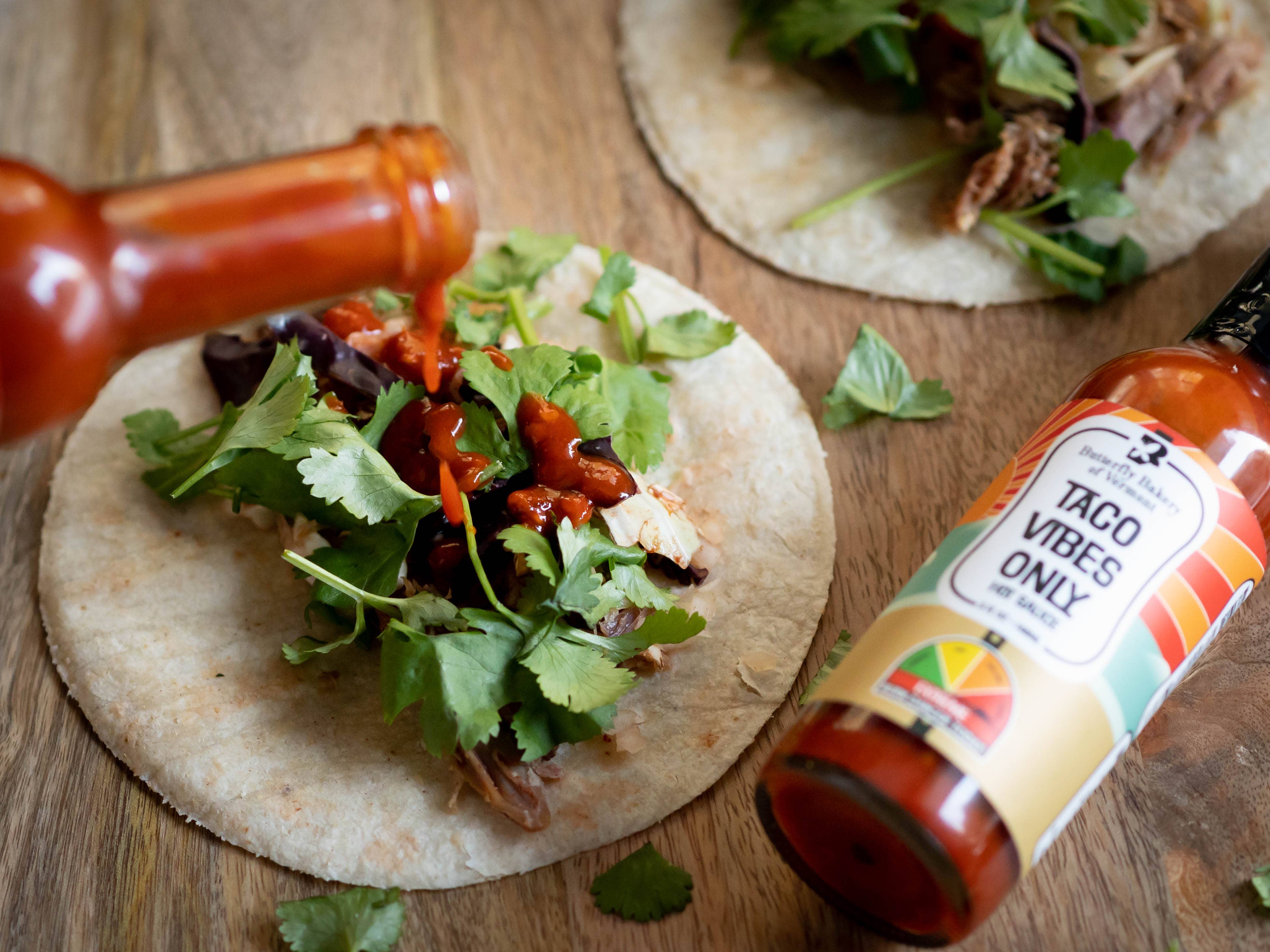 Butterfly Bakery of Vermont - Wholesale Pikante saus - Taco Vibes Only hete saus 148 ml4