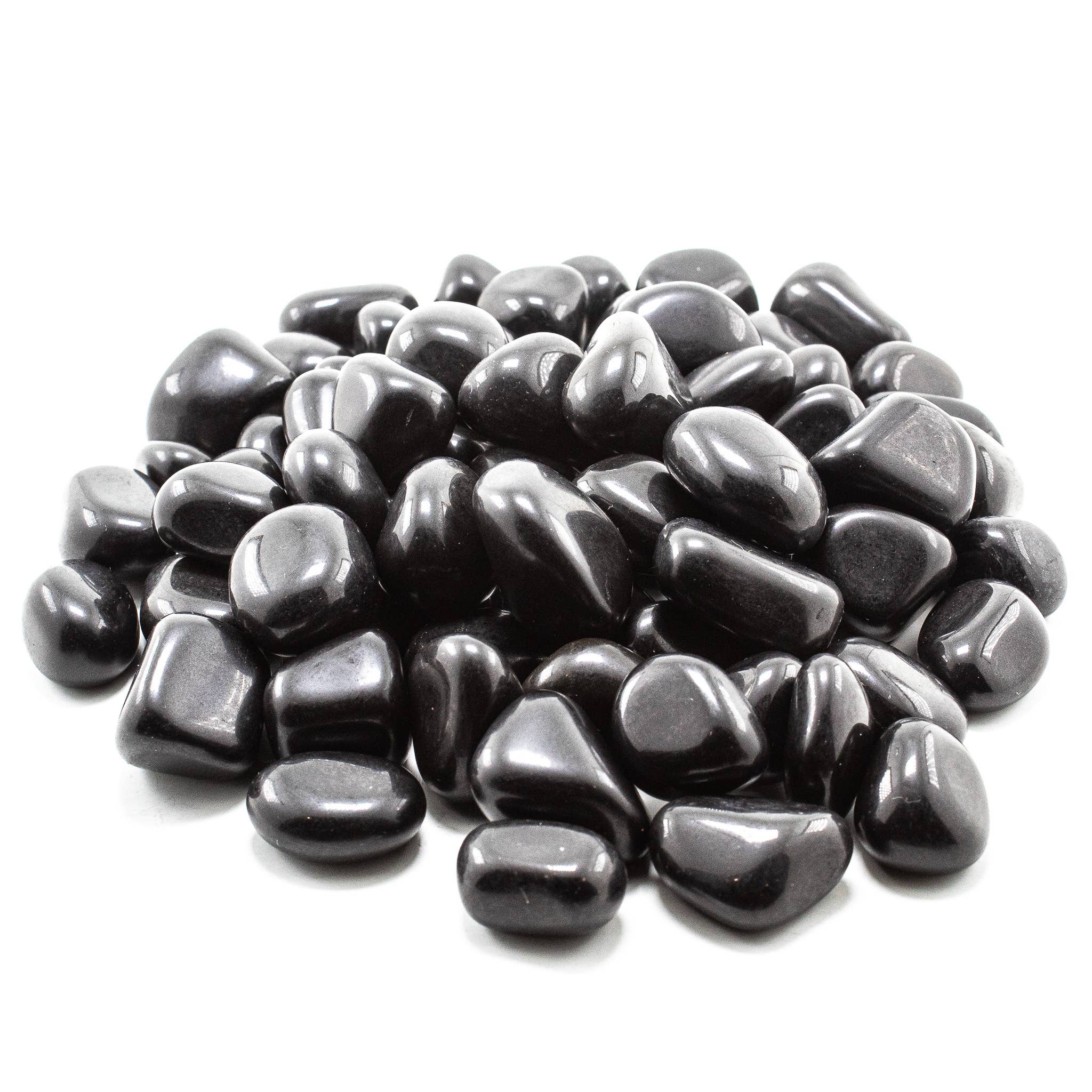 Quasar Gems USA - Wholesale Spiritual Stone/Crystal - Black Onyx Tumbled 20-30mm 1KG/2.2lbs1