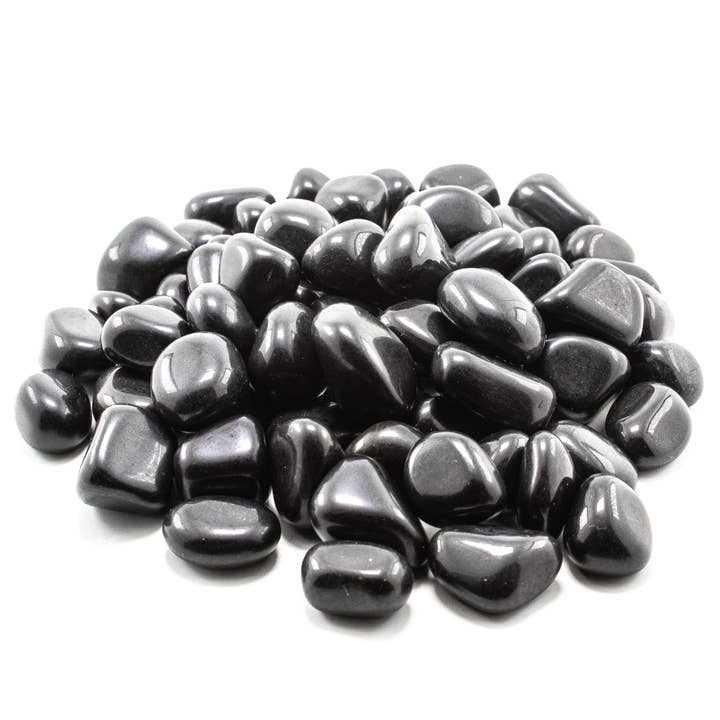 Quasar Gems USA - Wholesale Spiritual Stone/Crystal - Black Onyx Tumbled 20-30mm 1KG/2.2lbs1