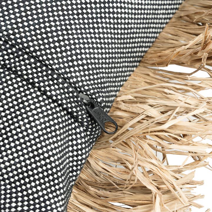 Bazar Bizar Living - Vendita all'ingrosso Fodera cuscino decorativo - Copricuscino The Cotton Bonita - Nero Naturale - 40x40 cm5