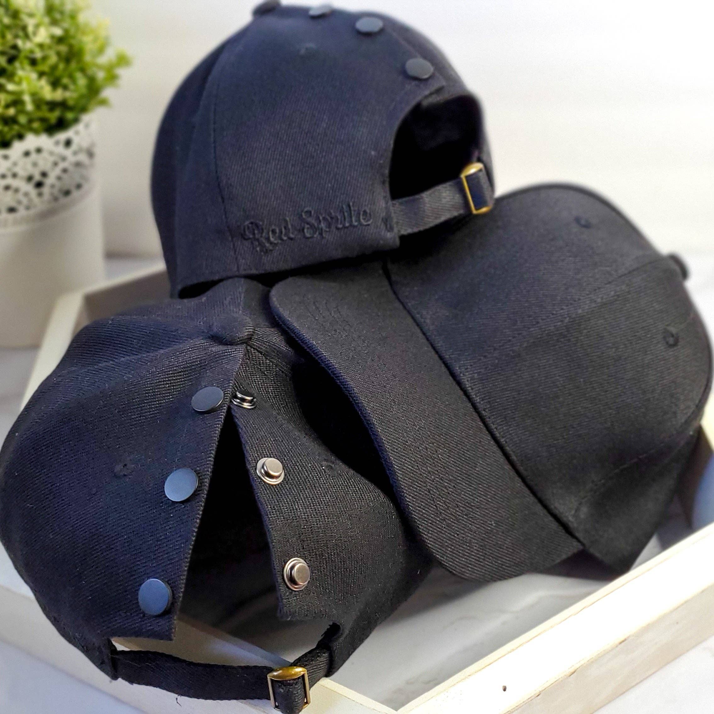 Red Sprite Hats - Wholesale Baseball Cap - Women's - Hidden Messy Bun Baseball Cap 1.0, High Ponytail Hat26