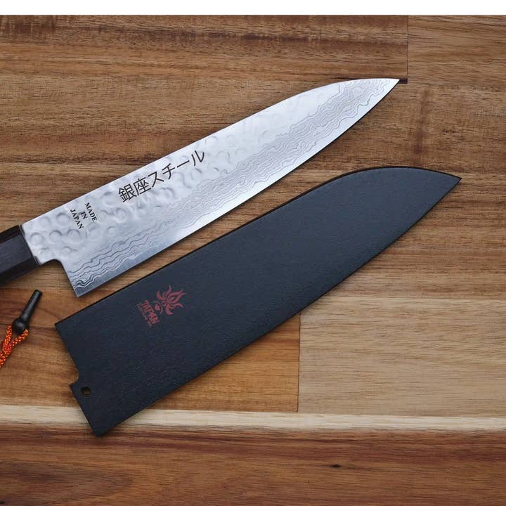 Ginza Steel - Wholesale Kitchen/Utility Knife - Sheath/Saya Ho Wood (Magnolia) - For Gyuto 180mm Knife3