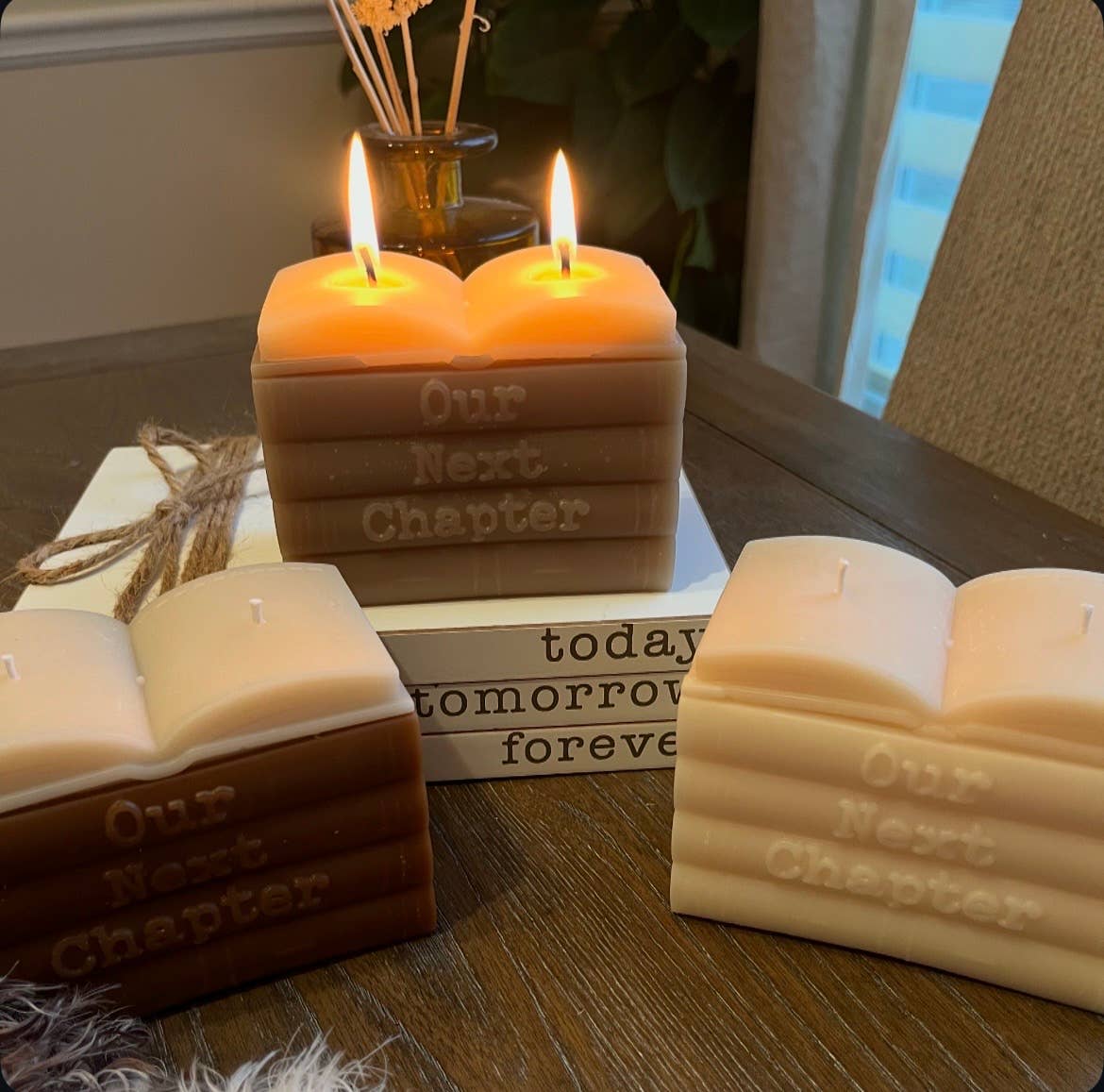 A Scent Story Candle Co – wholesale Pelarljus – Vårt Nästa Kapitel Bokformad Ljus - Bokälskande Bröllopsljus5