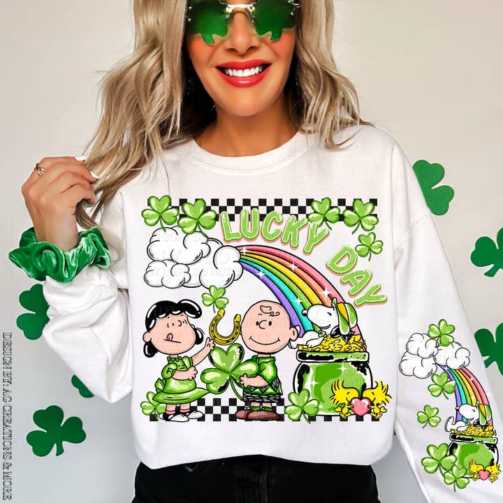 Lucky Day Crewneck for wholesale by Gabbie Co.