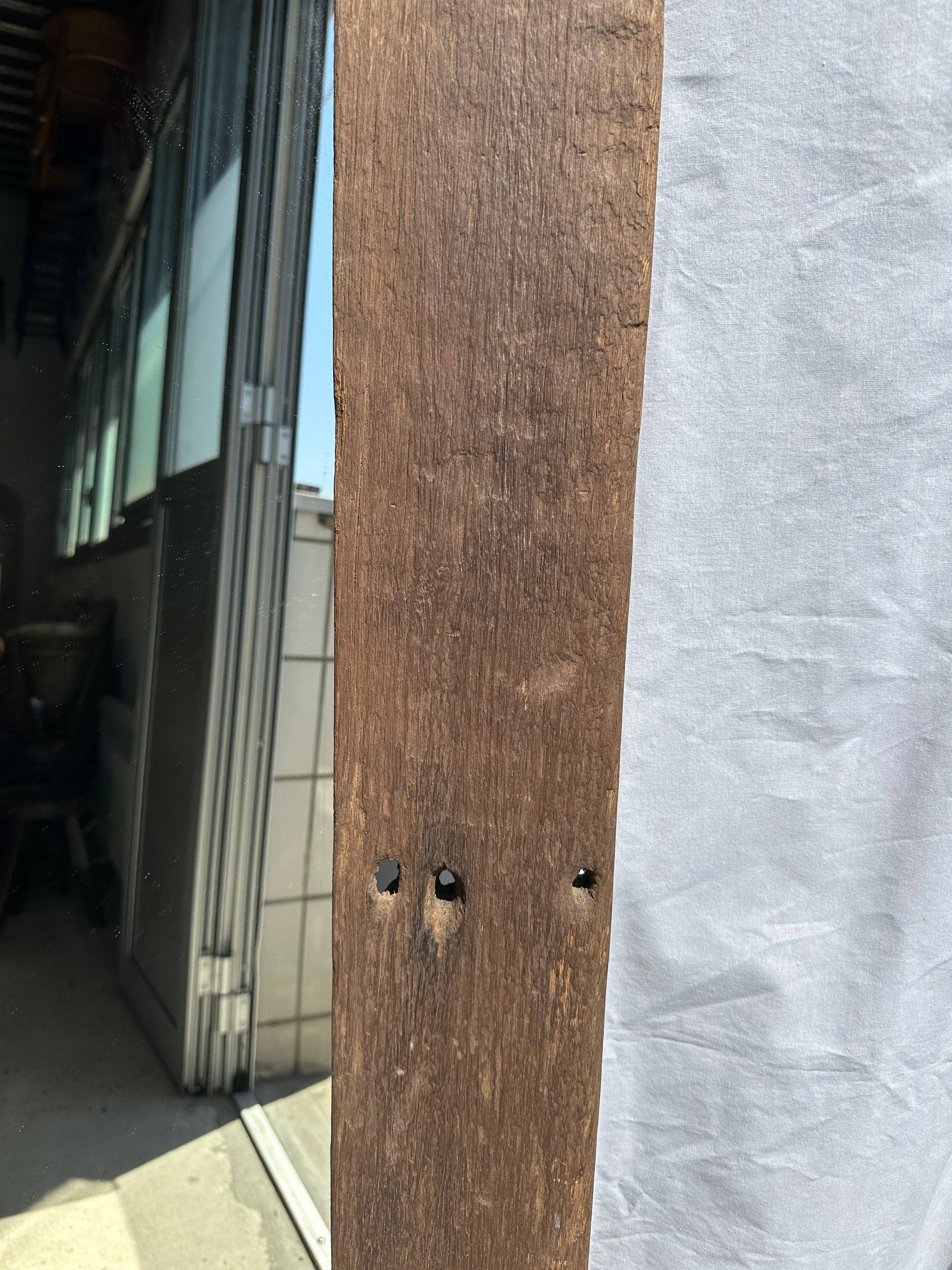 Office Objets - Wholesale Wall Mirror - Mirror with exotic brutalist old iron wood frame H:139cm54