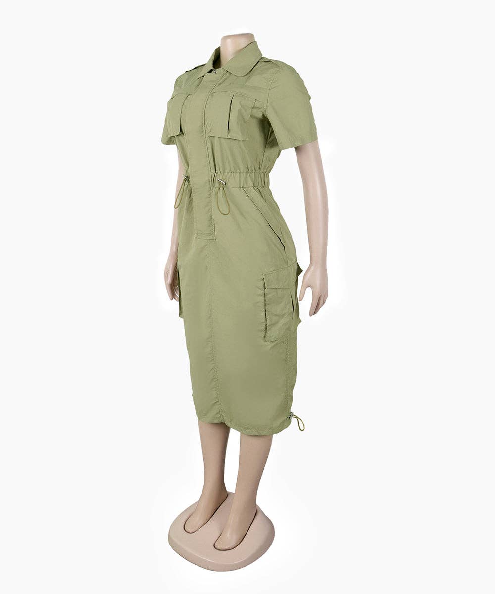 Aria Romance - Wholesale Dress - Women's - Utility Pocket Shirtdress17