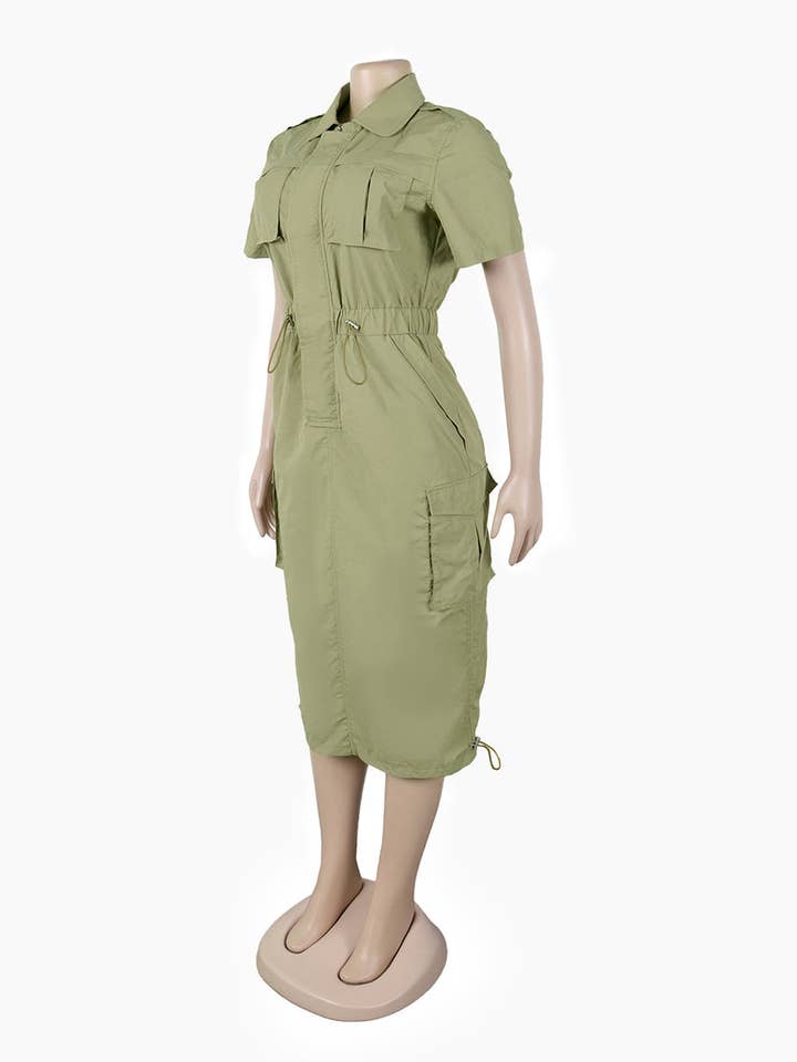 Aria Romance - Wholesale Dress - Women's - Utility Pocket Shirtdress17