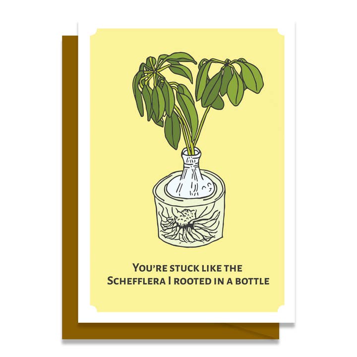 Original Illustration Blank Greeting Card - House Friends 10 for wholesale by Cherry Hill Studio