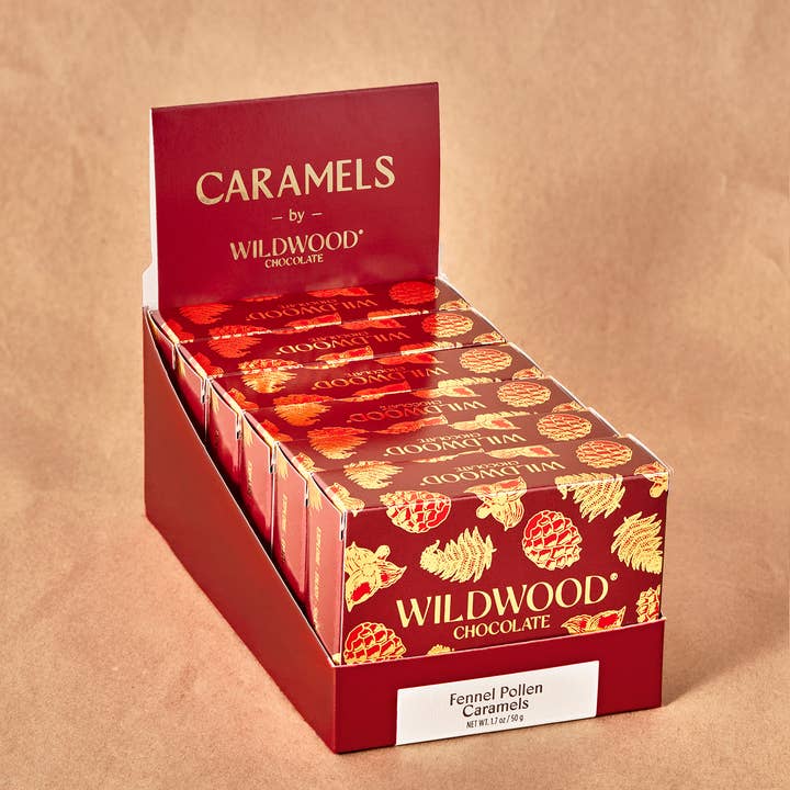 Wildwood Chocolate - Wholesale Caramel - Fennel Pollen Caramel - Small Box Case