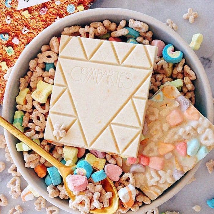 Compartes Chocolate - Vente Barre chocolatée - Tablette de chocolat blanc gourmet Cereal Bowl2