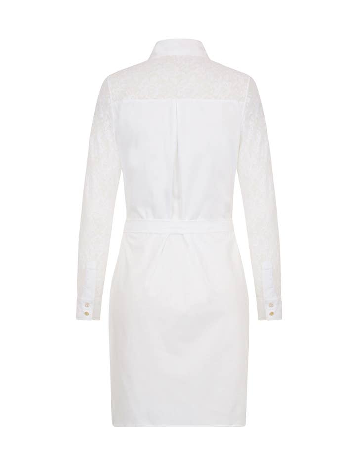 Sophie Cameron Davies - Wholesale Jurk - Dames - Klassieke katoenen hemdjurk wit3