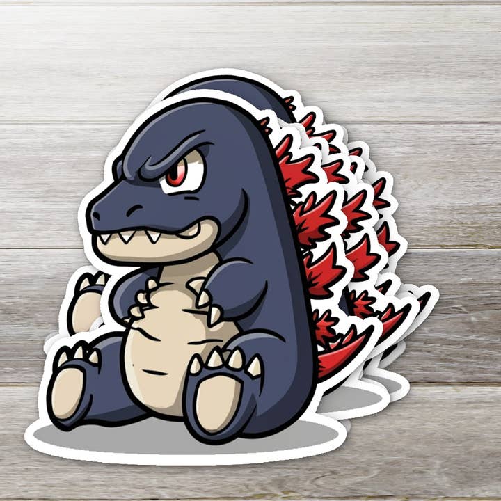 Baby Japanese Monster - Blue for wholesale by Ozark Sticker Company