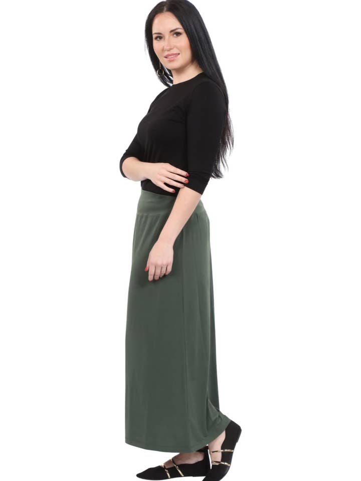 Kosher Casual - Vendita all'ingrosso Gonna - Donna - Gonna a Tubino Classica Lunga Maxi Modesta con Leggero Lucentezza7