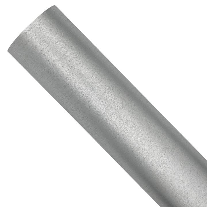 Ofelia & Co. - Wholesale Wrapping Paper Roll - Natural Kraft Wrapping Paper in Metallic Silver - 24" x 30'