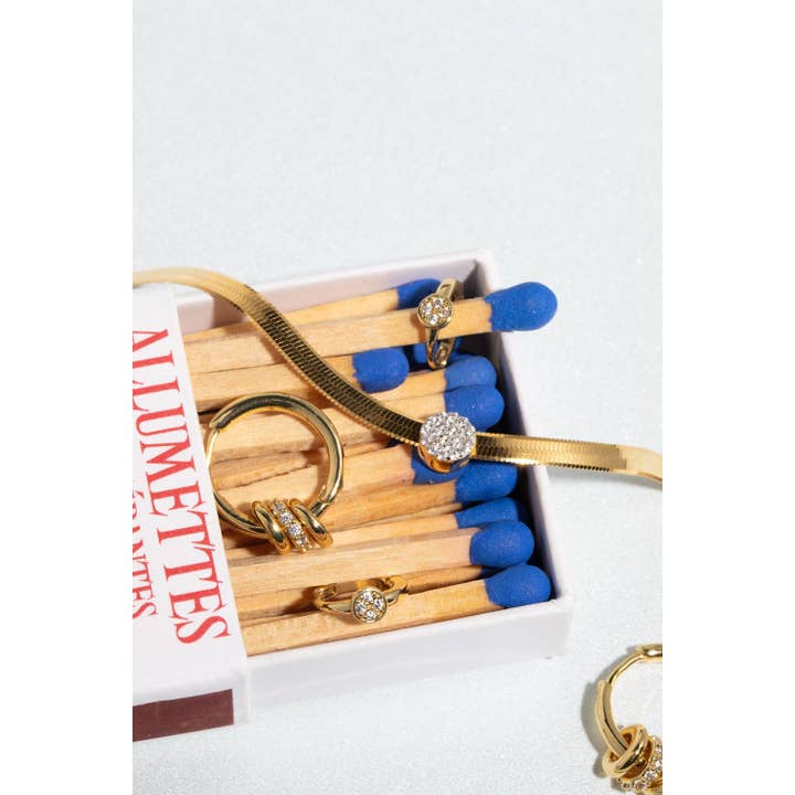 Tai Jewelry - Wholesale Link & Chain Necklace - Herringbone Chain With Pave' Dot Necklace1