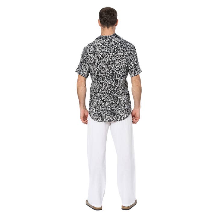 La Mano Boho - Wholesale Button Down Shirt - Men's - SHORT SLEEVE SUMMER SHIRT HCMC0001J