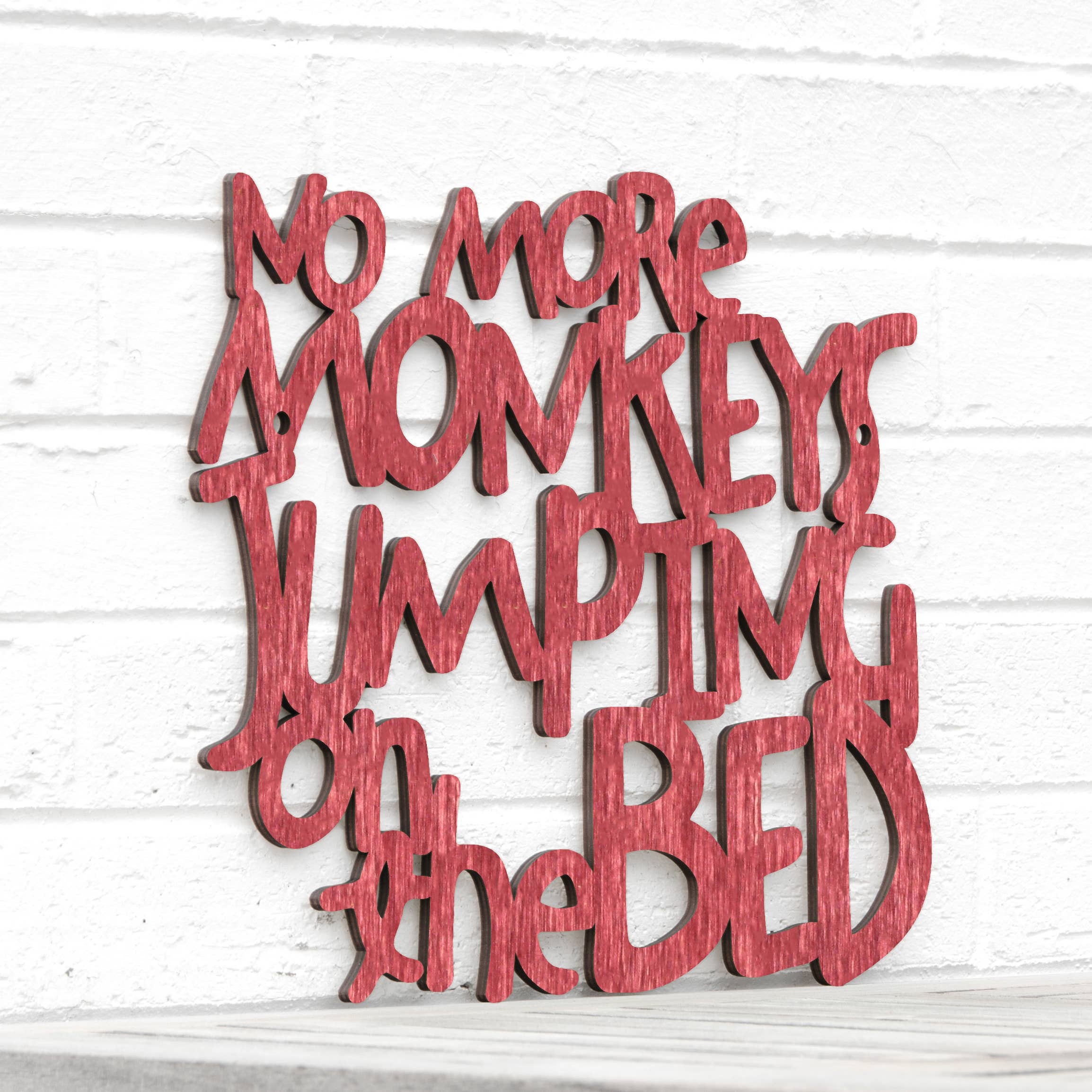 Spunky Fluff - Wholesale Wall Decor - Kids & Baby - No More Monkeys Jumping On The Bed, Kids Playroom Wall Art28