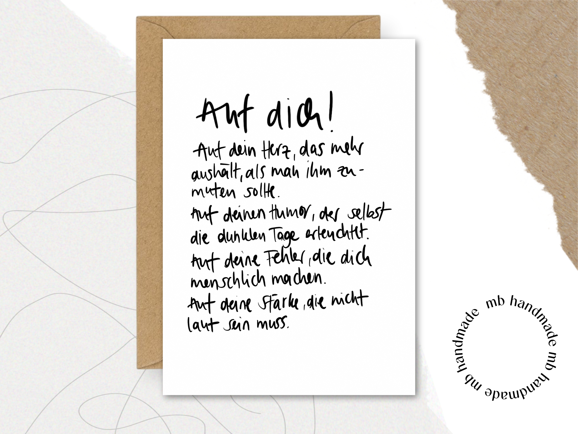 mb handmade - Vente Cartes de déclaration d'amour - À toi !0