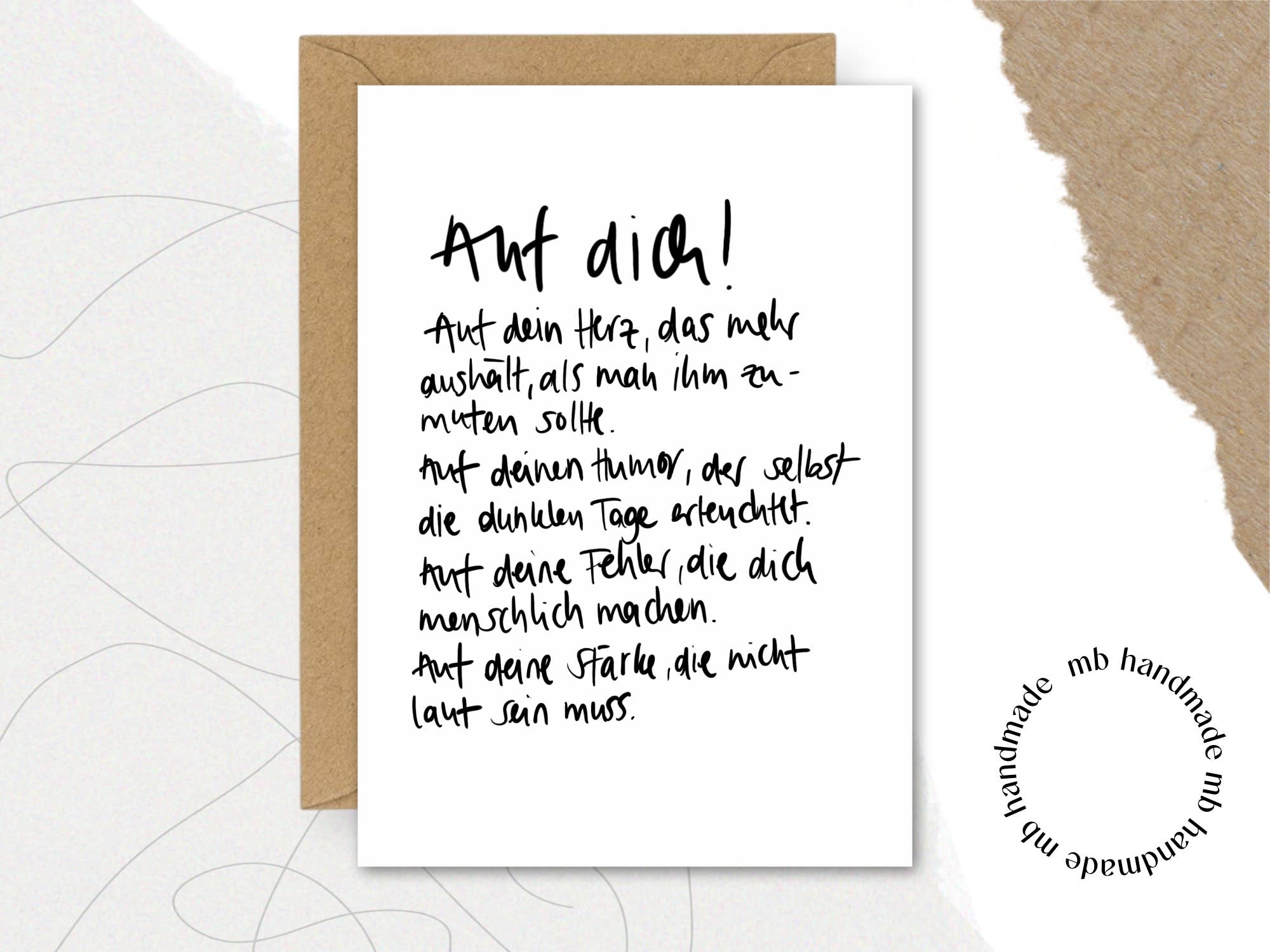 mb handmade - Wholesale Love Card - To you!