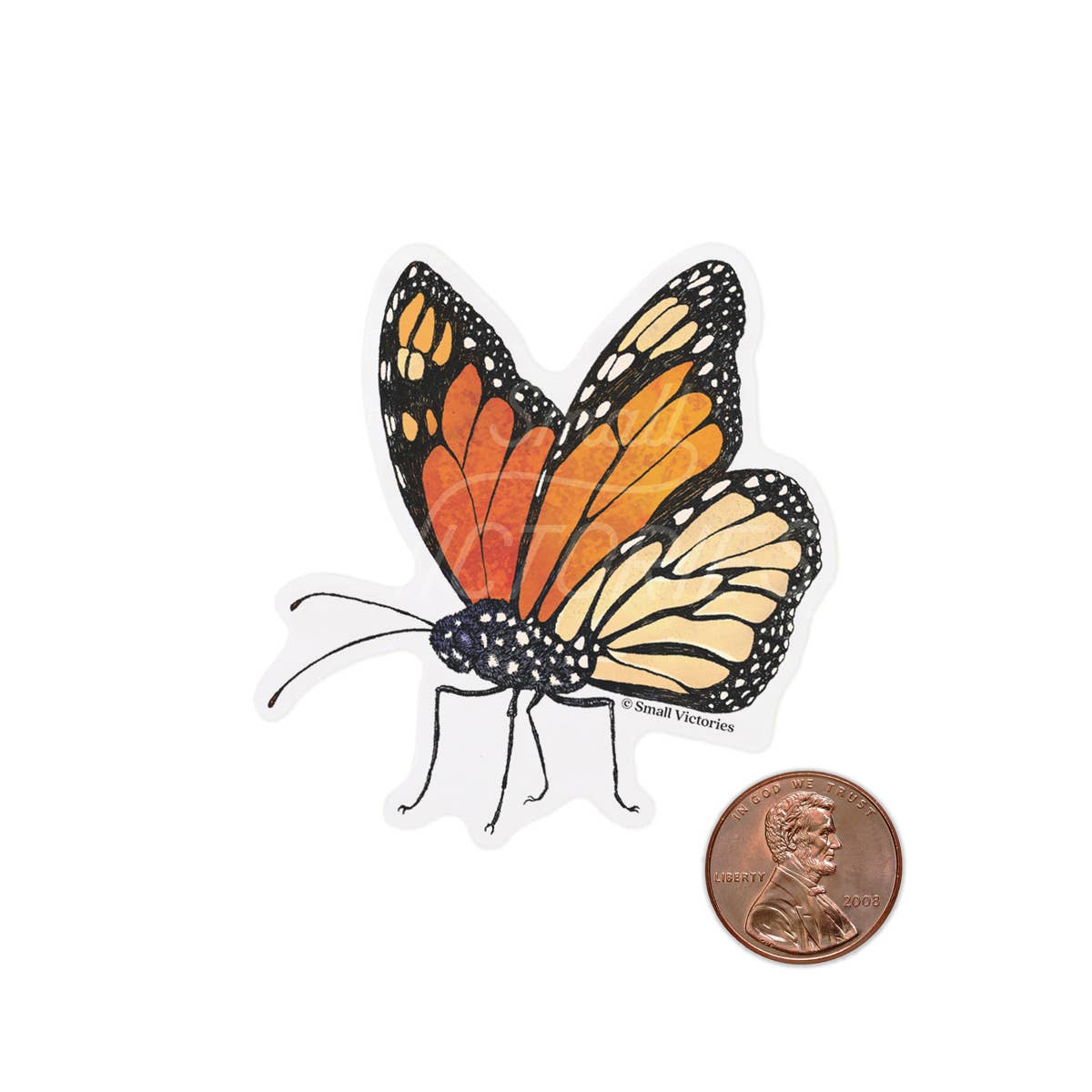 Small Victories - Wholesale Sticker - Eco-Sticker: Monarch Butterfly3