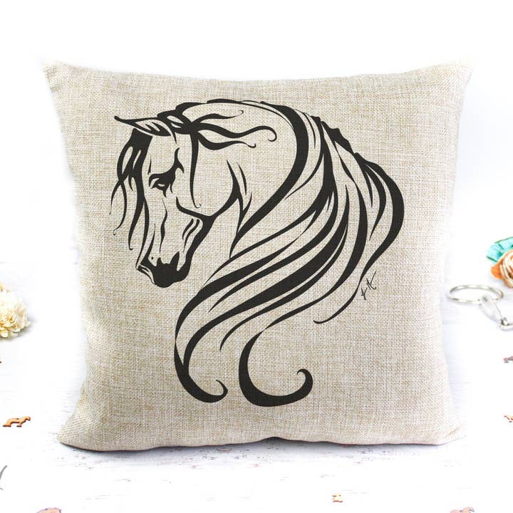 Arabian Horse Pillow Cover - Breathless for wholesale by Classy Equine