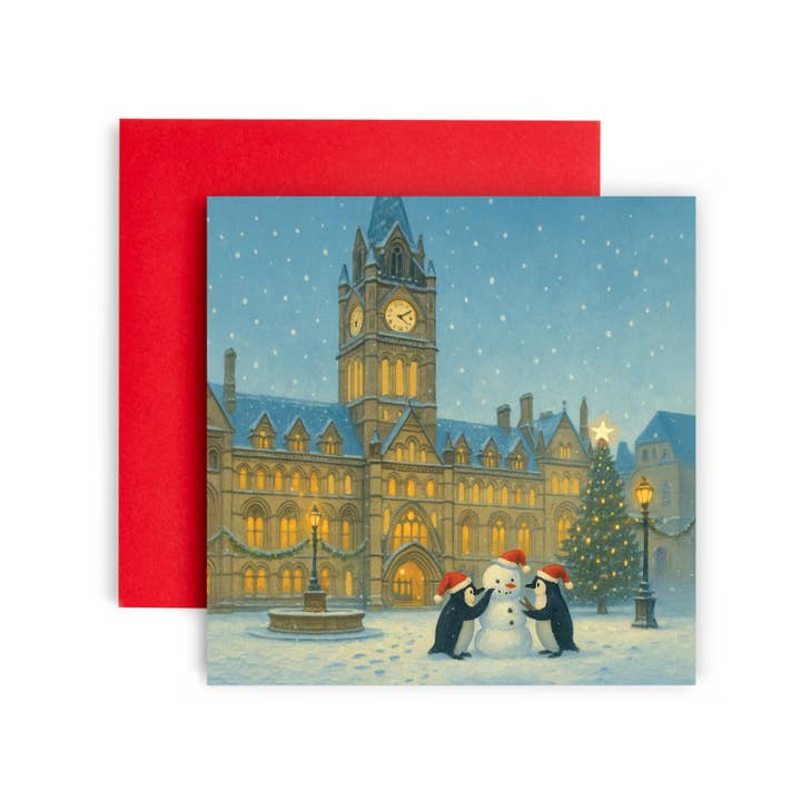 Huxters - Wholesale Christmas Card - Funny Christmas Card – Manchester Town Hall