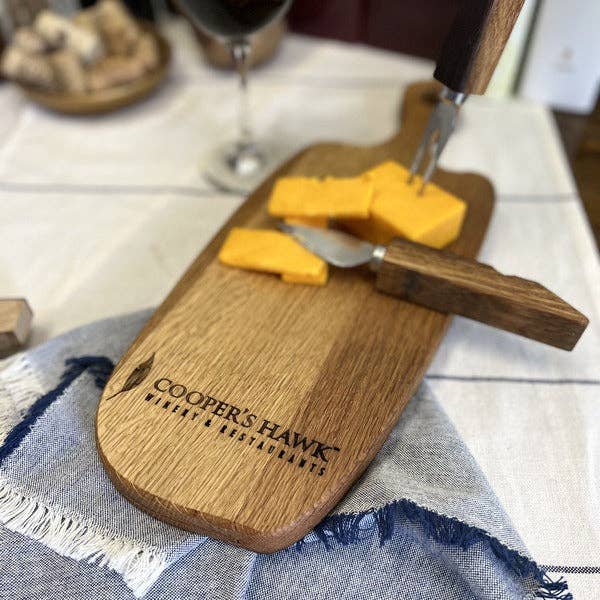 Wine Barrel Top Charcuterie Board Custom Logo - Wholesale for wholesale by Pinecone Home