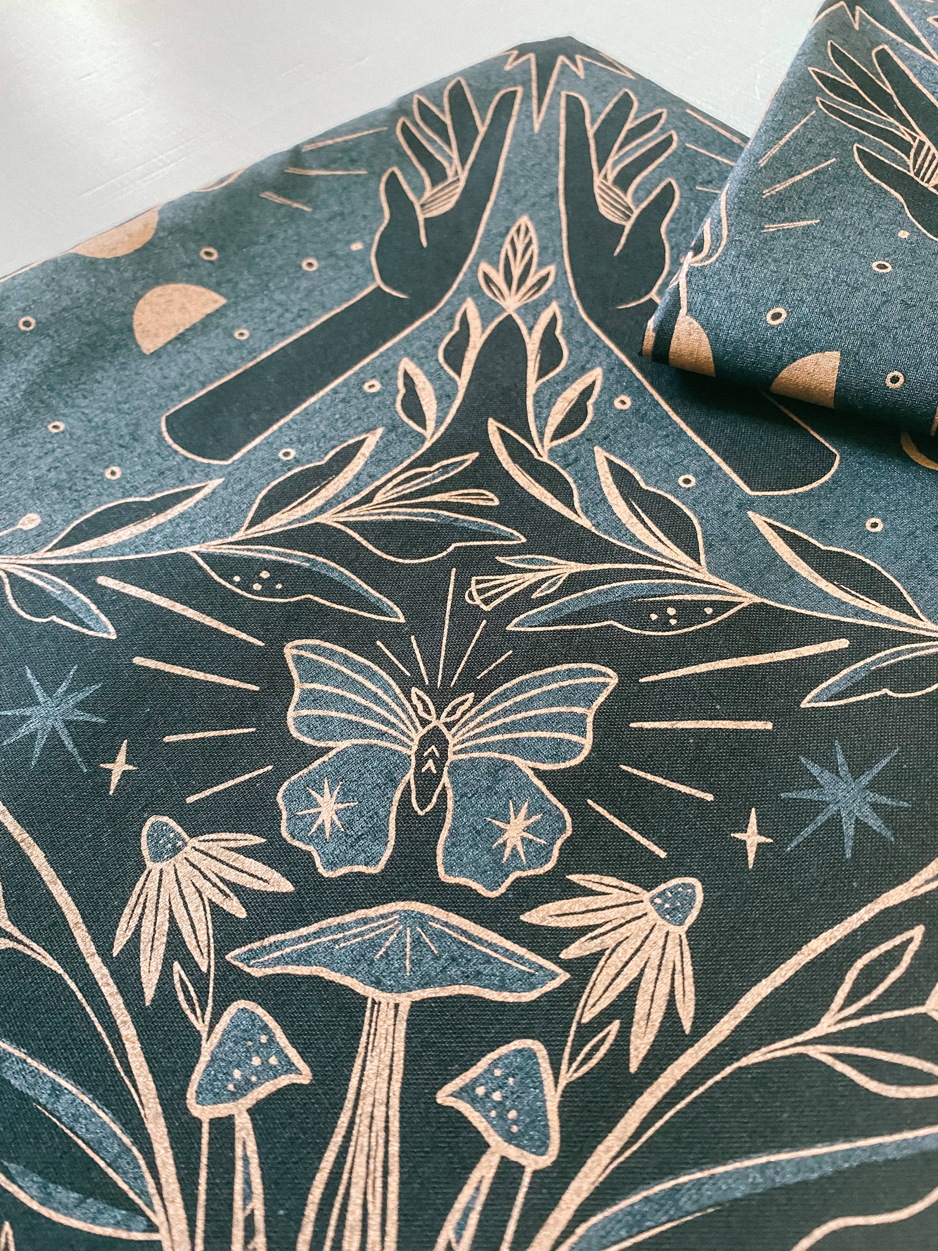 Lantern Print Co. - Wholesale Bandana - Unisex - Bandana: Luminary; Black4