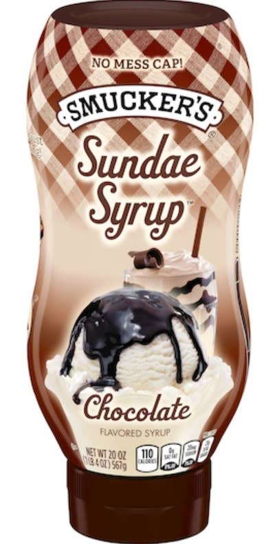 iSweet.ca - Wholesale Flavored Syrup - (S1-02) CASE-Smucker Sundae Syrup-Choc 20oz ( 566g x12