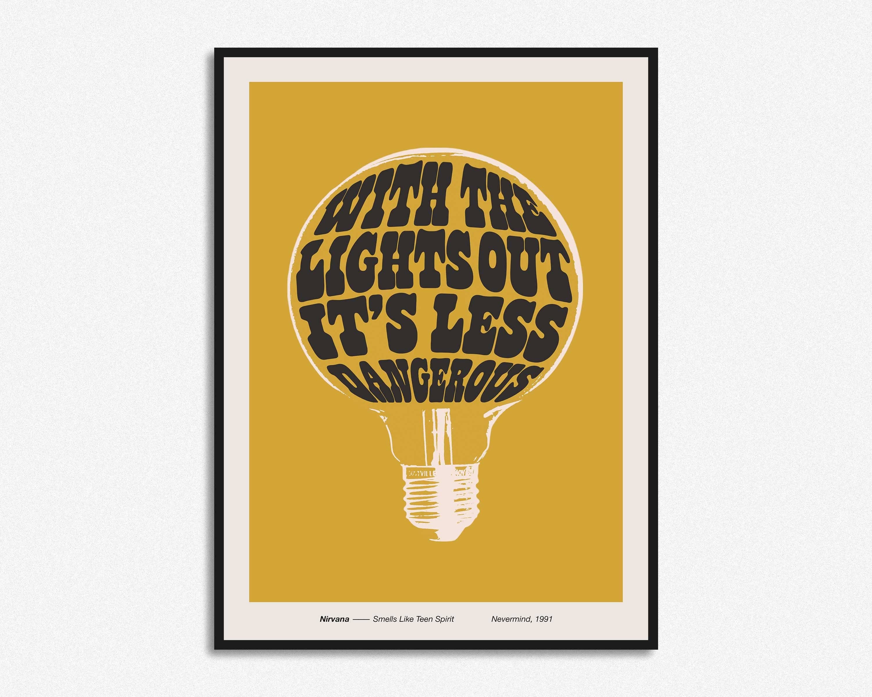 HollieGraphik - Wholesale Art Print - With The Lights Out It's Less Dangerous  Print2