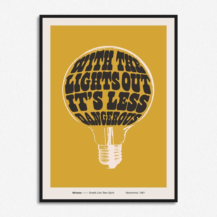 HollieGraphik - Wholesale Art Print - With The Lights Out It's Less Dangerous Print2